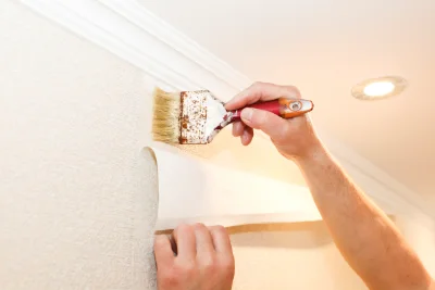 Pose de papier peint à Porta — revêtements muraux et toiles de verre